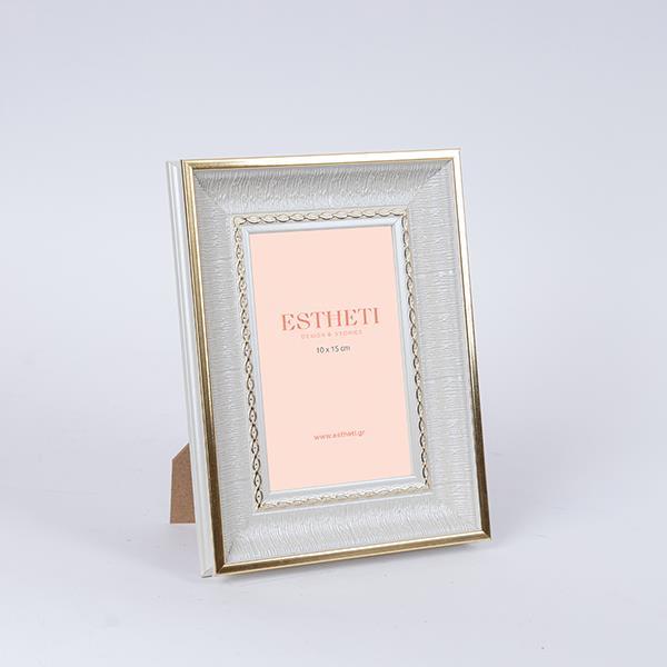 ΚΟΡΝΙΖΑ (10x15) ΠΛΑΣΤΙΚΗ ΓΚΡΙ - ΧΡΥΣΗ (Συσκευασία 24 τεμαχίων)