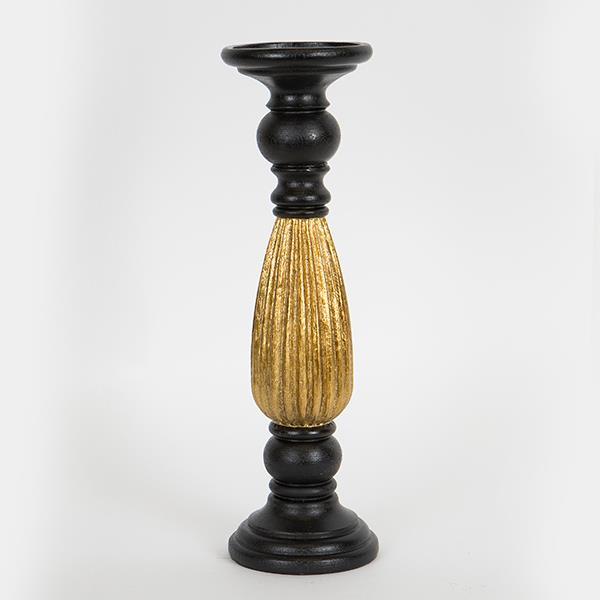 ΚΗΡΟΠΗΓΙΟ ΠΟΛΥΡΕΖΙΝ ΜΑΥΡΟ-ΧΡΥΣΟ 10.5x10.5x35cm (Συσκευασία 3 τεμαχίων)