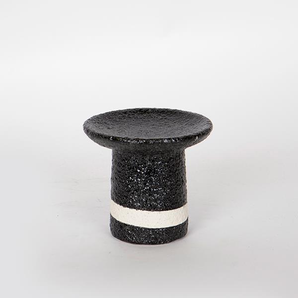 ΚΗΡΟΠΗΓΙΟ ΜΑΥΡΟ-ΑΣΠΡΟ 1 ΘΕΣΗ 12x12x10.5cm (Συσκευασία 4 τεμαχίων)