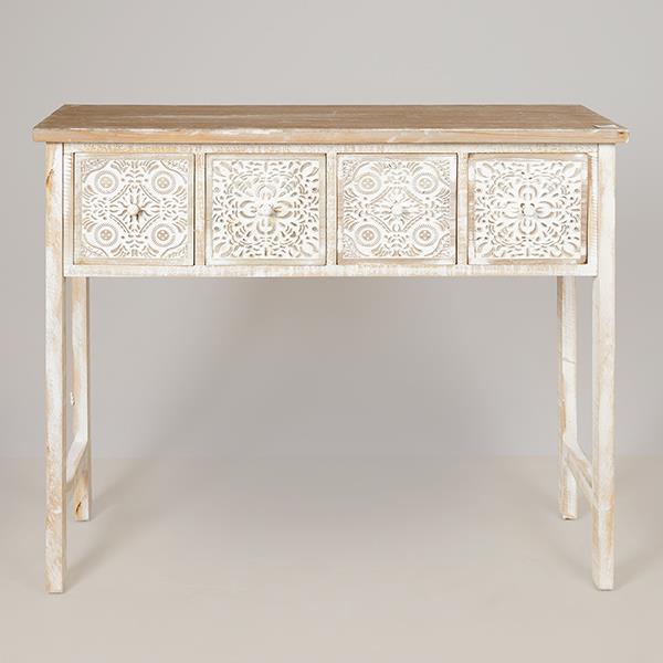 ΚΟΝΣΟΛΑ ΞΥΛΙΝΗ ΜΠΕΖ - ΦΥΣΙΚΟ 103.5x32x81cm