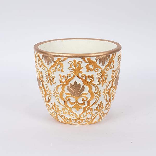 ΚΑΣΠΩ ΤΣΙΜΕΝΤΕΝΙΟ ΚΡΕΜ - ΧΡΥΣΟ 20.5x20.5x18cm (Συσκευασία 3 τεμαχίων)