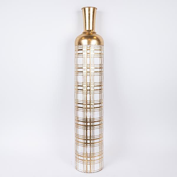 ΒΑΖΟ ΜΕΤΑΛΛΙΚΟ ΧΡΥΣΟ - ΑΣΠΡΟ 15.7x15.7x86.3cm