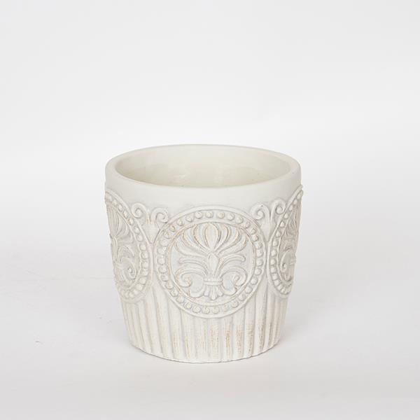 ΚΑΣΠΩ ΛΕΥΚΟ ΤΣΙΜΕΝΤΕΝΙΟ 17.5x17.5x16cm (Συσκευασία 2 τεμαχίων)