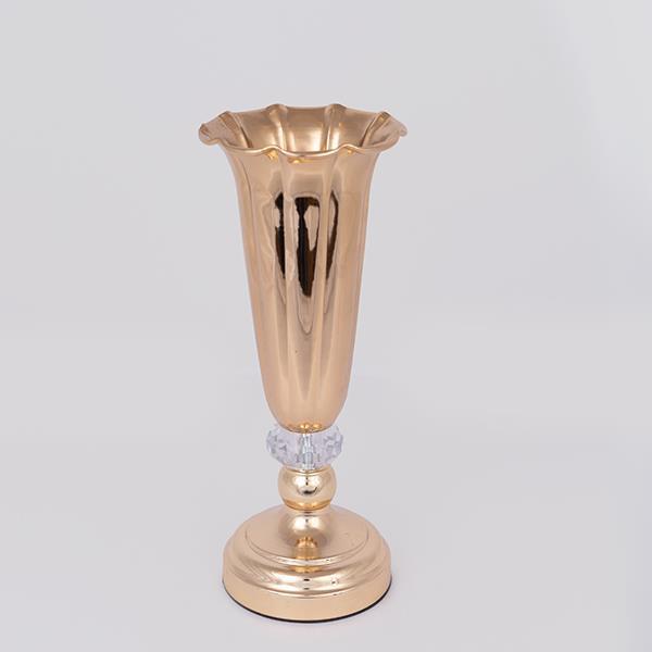 ΒΑΖΟ ΜΕΤΑΛΛΙΚΟ ΧΡΥΣΟ 12x30cm (Συσκευασία 2 τεμαχίων)