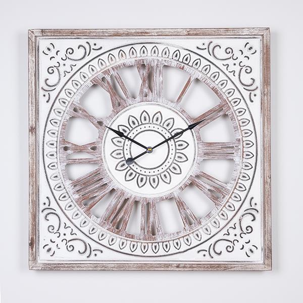 ΡΟΛΟΪ ΤΟΙΧΟΥ ΞΥΛΙΝΟ ΑΝΤΙΚΕ ΛΕΥΚΟ - ΦΥΣΙΚΟ 60x4.5x60cm