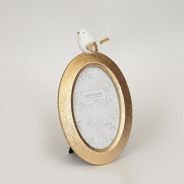 ΚΟΡΝΙΖΑ (10x15) ΠΟΛΥΡΕΖΙΝ ΛΕΥΚΗ - ΧΡΥΣΗ 14.2x23.2x2cm (Συσκευασία 4 τεμαχίων)