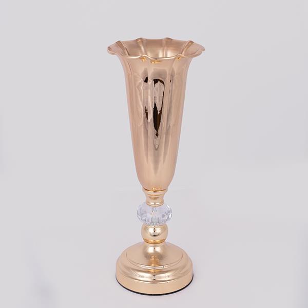 ΒΑΖΟ ΜΕΤΑΛΛΙΚΟ ΧΡΥΣΟ 34cm (Συσκευασία 2 τεμαχίων)