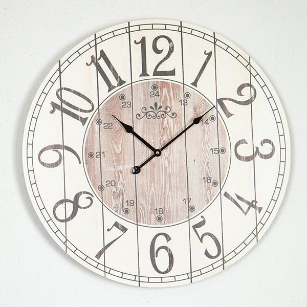 ΡΟΛΟΪ ΤΟΙΧΟΥ ΞΥΛΙΝΟ ΛΕΥΚΟ - ΦΥΣΙΚΟ - ΜΑΥΡΟ 58.2x4.3x58.2cm (Συσκευασία 2 τεμαχίων)