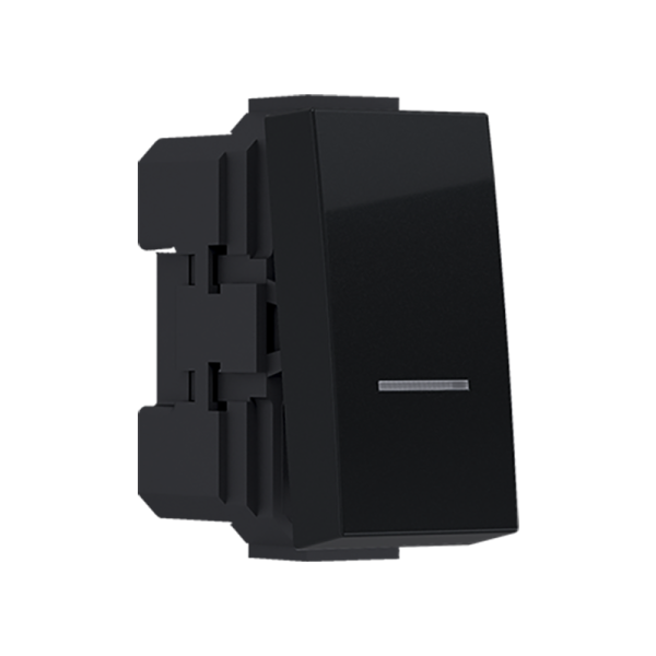 ^MODYS ΜΠΟΥΤΟΝ ΑΠΛΟ ΜΑΥΡΟ ΜΑΤ 1 ΣΤ. 1P 10A 250VAC IP20 