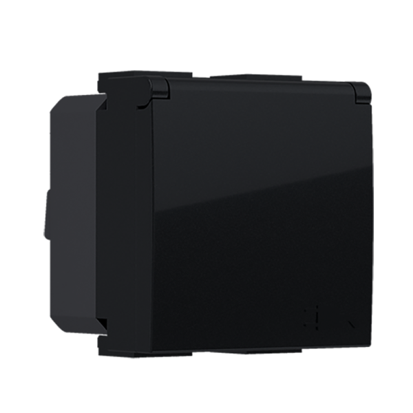 ^ MODYS ΠΡΙΖΑ ΣΟΥΚΟ ΚΑΠΑΚΙ ΜΑΥΡΗ ΜΑΤ  2 ΣΤ. 2P+E 16A 250VAC IP20