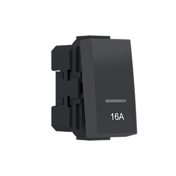 ^MODYS ΔΙΑΚΟΠΤΗΣ ΔΙΠΟΛΙΚΟΣ (0-1) 16Α ΜΕ ΕΝΔΕΙΞΗ ΑΝΘΡΑΚΙ  1 ΣΤ. 2P 16AX 250VAC IP20  