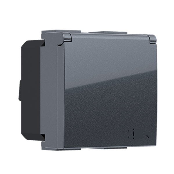 ^ MODYS ΠΡΙΖΑ ΣΟΥΚΟ ΚΑΠΑΚΙ ΑΝΘΡΑΚΙ  2 ΣΤ. 2P+E 16A 250VAC IP20