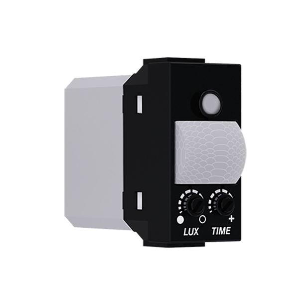 ^ MODYS ΑΝΙΧΝΕΥΤΗΣ ΚΙΝΗΣΗΣ PIR ΜΑΥΡΟΣ ΜΑΤ 1 ΣΤ. 1P 5(1)A 230VAC IP20