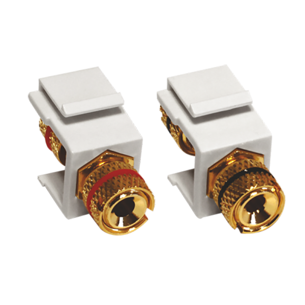 ^ MODYS ΑΝΤΑΠΤΟΡΑΣ 2xΗΧΕΙΩΝ LS 4MM ΛΕΥΚΟΣ