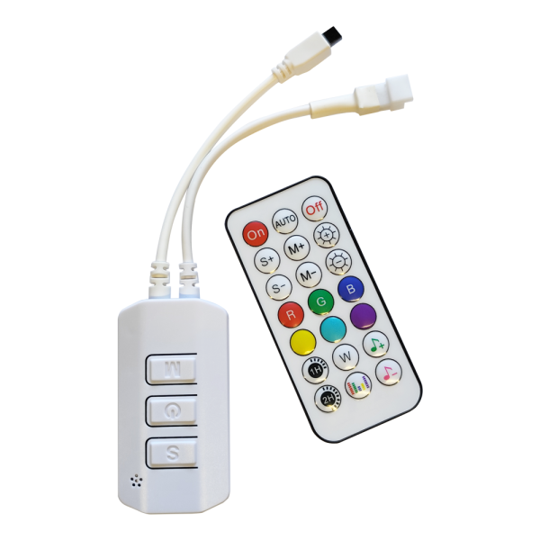 REMOTR CONTROL+CONTROLLER 24V RGB 10M DIGITAL STRIPS WITH MUSIC