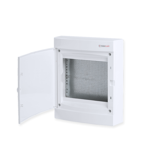 SURFACE MOUNTING ENCLOSURE FOR IT, WHITE DOOR- 2 ROWS IP40 361X287X112mm