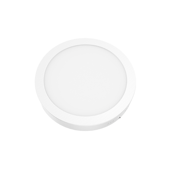 Υ/Κ LED SLIM PANEL WHITE ROUND CEIL.24W 3000K 2200Lm Φ285 230V AC Ra80