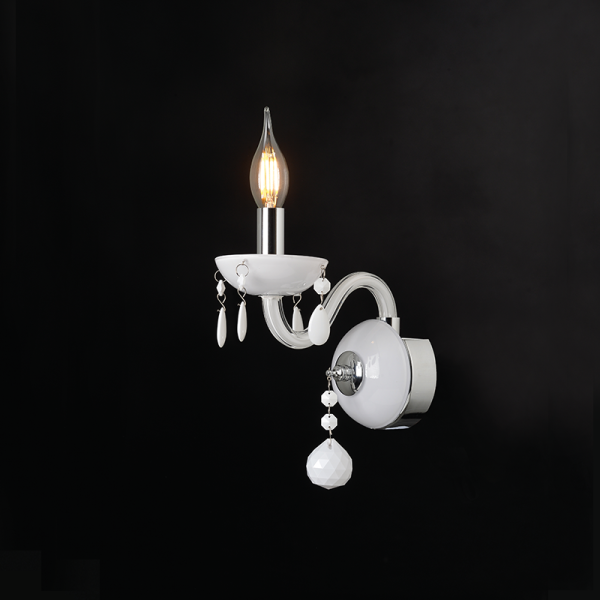 ΕΠΙΤΟΙΧΟ Φ/Σ 1ΧΕ14 ΛΕΥΚΟ ΚΡΥΣΤΑΛΛΟ+ΧΡΩΜΙΟ ΜΕΤΑΛΛΟ 20X32CM TULIA