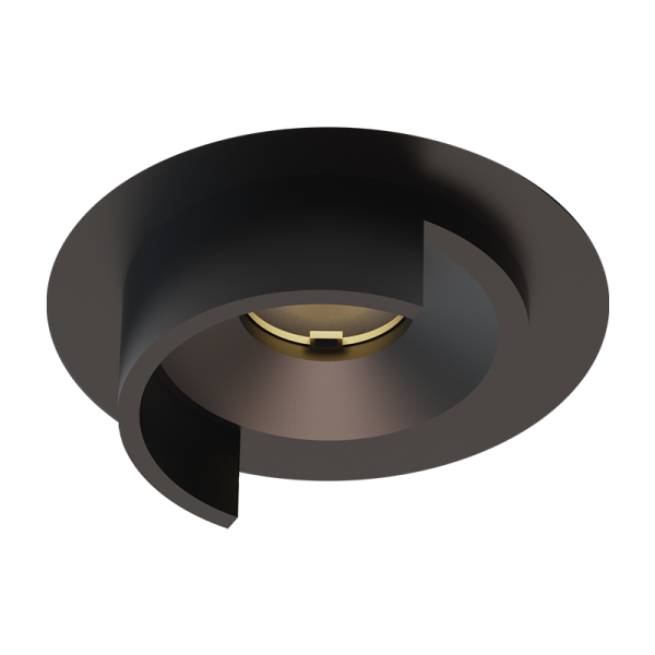 CAPISUR-ΠΡΟΣΟΨΗ 2 ΓΙΑ ΣΠΟΤ ΧΩΝΕΥΤΟ ΜΑΥΡΟ ΑΛΟΥΜΙΝΙΟΥ ΝΤΟΥΛΑΠΑΣ (Φ32-Φ22.4MM)X8MM (EXTERIOR PART)