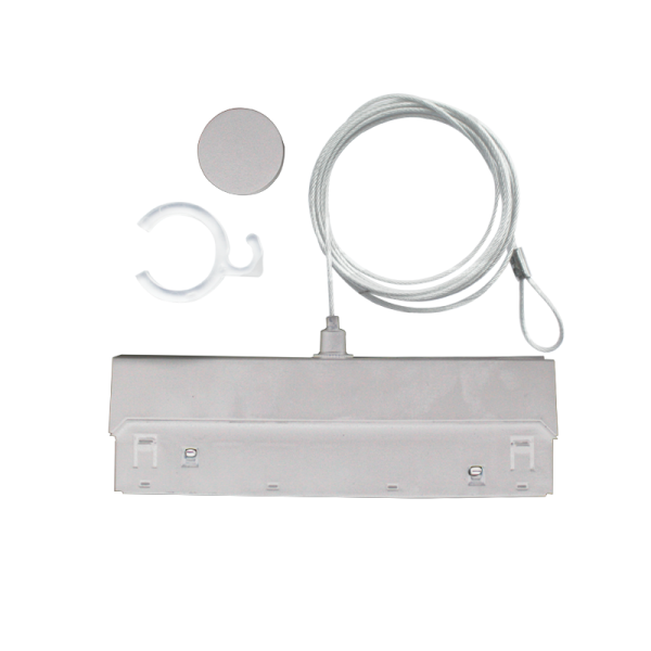  KIT ΚΡΕΜΑΣΗΣ ΓΙΑ COSMO20*W, COSMO40*W (ΛΕΥΚΟΣ ΜΑΤ ΜΑΓΝΗΤΙΚΟΣ ΑΝΤΑΠΤΟΡΑΣ+2M AΤΣΑΛΙΝΗ NTIZA ME ΚΛΙΠ)