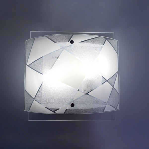 ΕΠΙΤΟΙΧ/ΟΡΟΦ 2ΧΕ27 ΛΕΥΚ/ΔΙΑΦ/ΚΡΥΣΤ ΔΙΠΛΟ ΓΥΑΛ 31Χ29Χ10,8CM