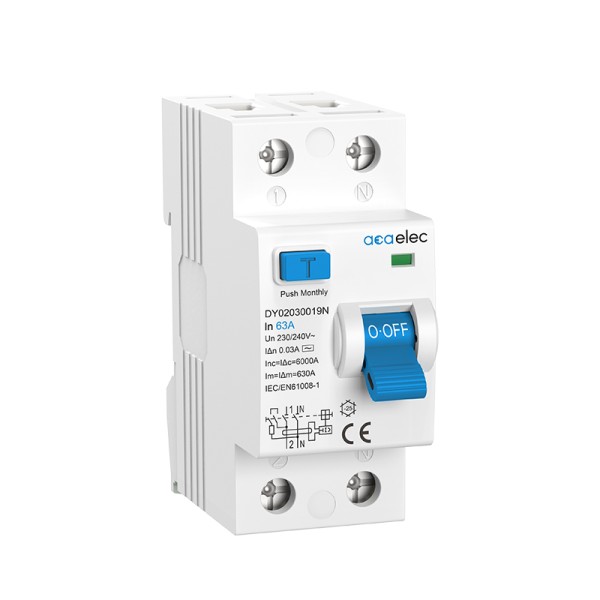 RCCB 2X63A 30MA 2M AC-TYPE