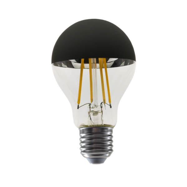 LED FILAMENT E27 DIM A60 BLACK 8W 2700K 230V AC 900LM RA80 30000H 180°