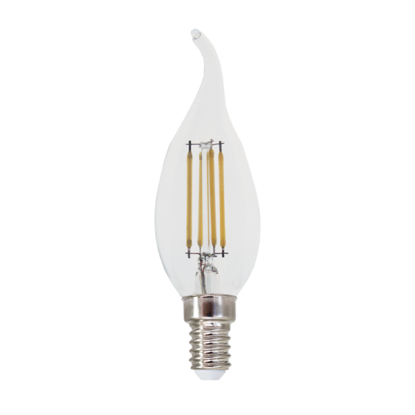 LED FILAMENT E14 STEP-DIM C35 4W TIP 2700K 230V AC 570LM RA80 30000H 360°