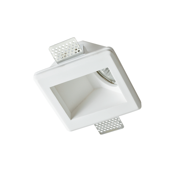 SQUARE WALL WASHER GYPSUM TRIMLESS SPOT LUMINAIRE ODEN GU10 