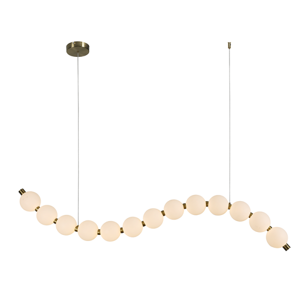 ΚΡΕΜΑΣΤΟ Φ/Σ LED 20W 1500LM 3000K IP20 ΧΡΥΣΟ ΑΛΟΥΜΙΝΙΟ + ΑΚΡΥΛΙΚΟ