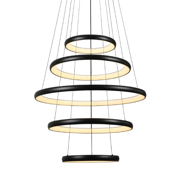 ΚΡΕΜΑΣΤΟ Φ/Σ LED 80W 6400LM CCT IP20 ΜΑΥΡΟ ΜΕΤΑΛΛΙΚΟ + ΑΚΡΥΛΙΚΟ