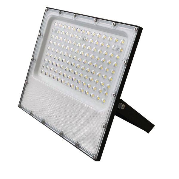  LED SMD BLACK FLOOD LUMINAIRE IP65 100W 6000K 12000Lm 100-277V AC RA80 IK08 5YRS BREATHING VALVE