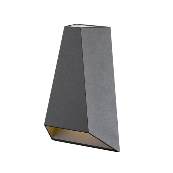 LED COB WALL LUMINAIRE 6W 425LM  30° AND 120°  230VAC 3.000K DARK GREY CRI80 IP54 30.000HRS