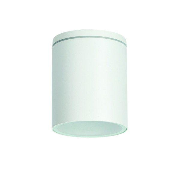 ^GU10  ROUND CEILING LUMINAIRE 230V AC MATT WHITE IP65 GU10 MAX.35W