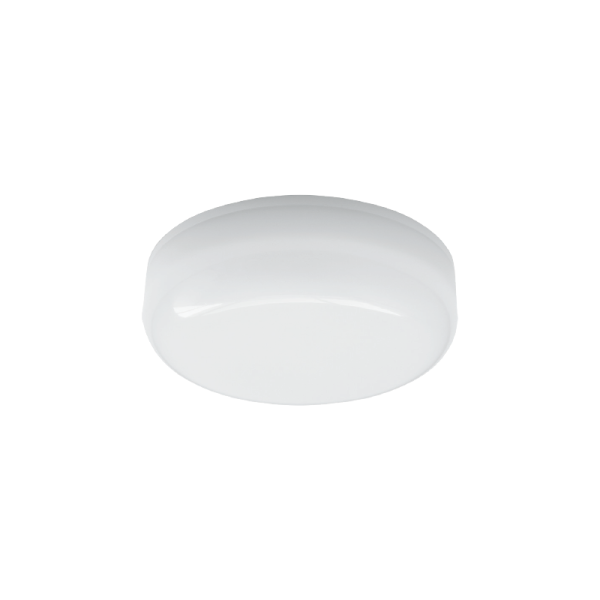LED PC WHITE CEILING LUMINAIRE 230V AC IP66 12W 1110lm 6000K 180° Ra80