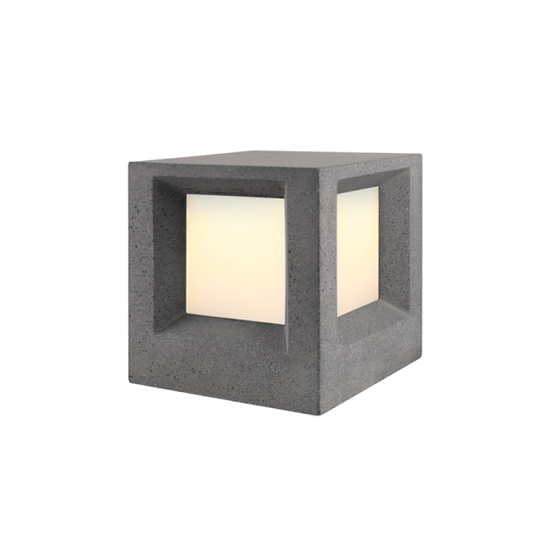 ^ΦΩΤΙΣΤΙΚΟ ΚΗΠΟΥ 200MM IP65 Ε27 Max.7W ΜΑΥΡΟ ΤΣΙΜΕΝΤΟ & PC ΚΑΛΥΜΜΑ