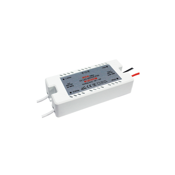 MINI PLASTIC CV LED DRIVER 18W 230V AC-24V DC 0.75A IP20 WITH CABLES