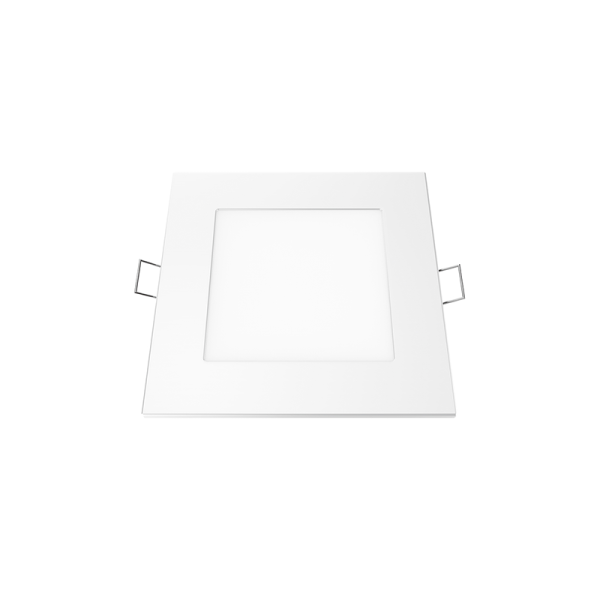 Υ/Κ LED SLIM PANEL WHITE SQUARE REC. 6W 3000K 450Lm 118mm 230V AC Ra80