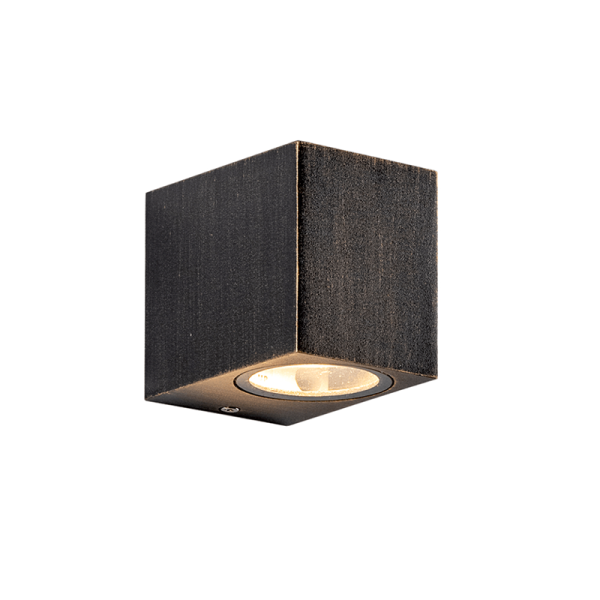 GU10 WALL LUMINAIRE PLASTIC 230V AC RUST IP65 MAX 3W LED