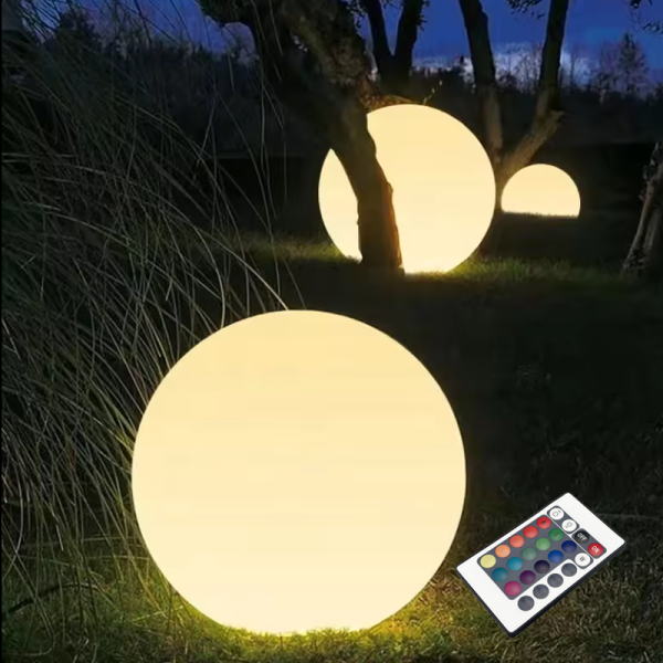 ΗΛΙΑΚΗ/ΕΠΑΝΑΦΟΡΤΙΖΟΜΕΝΗ RGBW LED ΜΠΑΛΑ D25cm IP54 LiFePO4 1800mAh