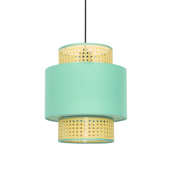 ^ΚΡΕΜΑΣΤΟ Φ/Σ 1ΧΕ27 NISYROS ΒΕΡΑΜΑΝ ΥΦΑΣΜΑ+ΨΑΘΑ ΡΑΤΑΝ D30XH150CM