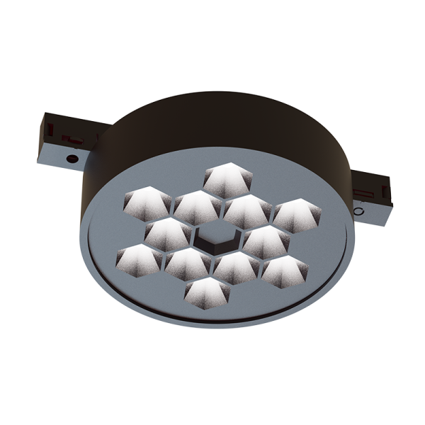 ΜΙΝΙ ΜΑΥΡΟ ΜΑΓΝΗΤΙΚΟ ΣΠΟΤ 24V DC 5W 3000K 270LM 50° RA90 5YRS Φ71*32ΜΜ