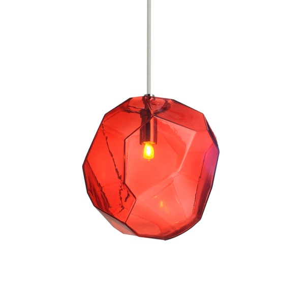 ΚΡΕΜΑΣΤΟ ΦΩΤΙΣΤΙΚΟ 1ΧΕ27 ΚΟΚΚΙΝΟ ΓΥΑΛΙ Φ25cm