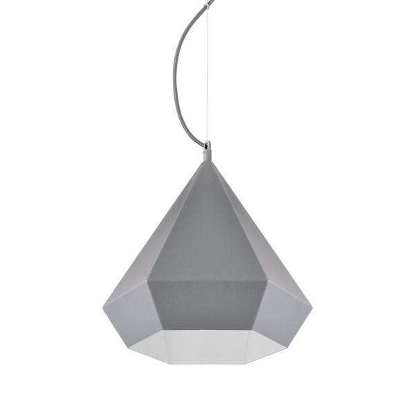 ΚΡΕΜΑΣΤΟ Φ/Σ 1ΧΕ27 ΜΕΤΑΛΛΙΚΟ ΓΚΡΙ ΠΟΛΥΓΩΝΟ Φ32ΧΗ120CM