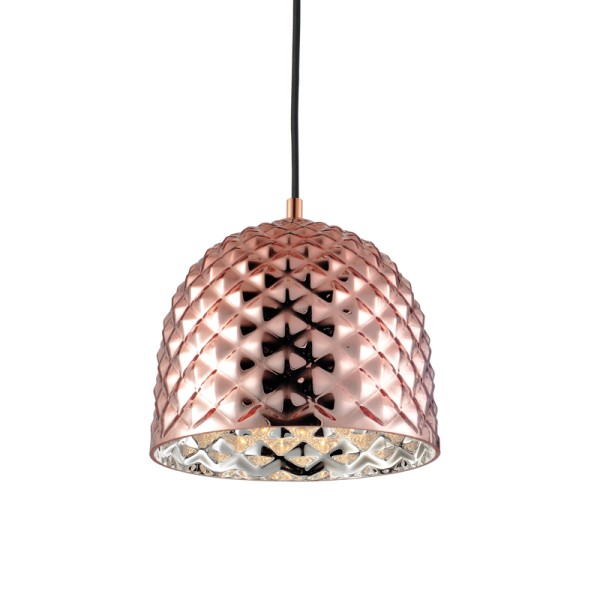 ΚΡΕΜΑΣΤΟ Φ/Σ 1ΧΕ27 ΓΥΑΛΙ ΧΑΛΚΙΝΟ ΠΟΛΥΓΩΝΙΚΟ Φ24ΧΗ120CM