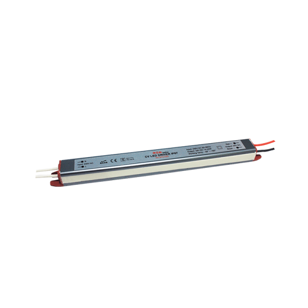 LINEAR METAL CV LED DRIVER 24W 230V AC-24V DC 1A IP67 WITH CABLES