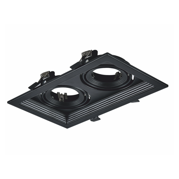 BLACK COLOR SPOT 2xGU10 130x225