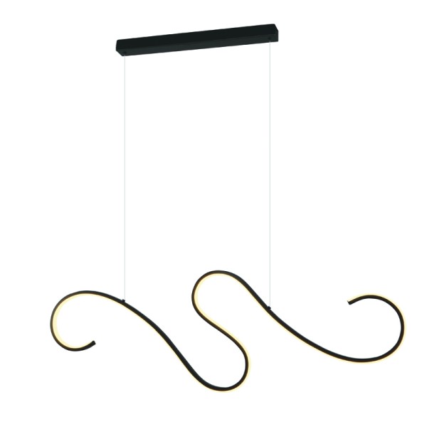 ^ΚΡΕΜΑΣΤΟ Φ/Σ LED 27W 3000K 1890LM CALISTA ΜΑΥΡΟ ΑΛΟΥΜΙΝΙΟ IP20 110X6XH175CM