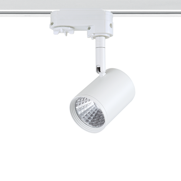 WHITE LED TRACK LIGHT 7W 4000K 4WIRES 24° 760LM 230V Ra80