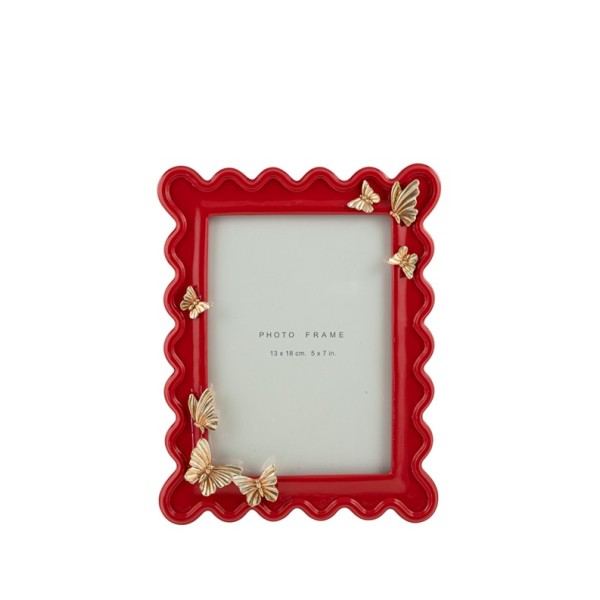 ΠΟΛΥΕΣΤΕΡΙΚΗ ΚΟΡΝΙΖΑ ΚΟΚΚΙΝΗ ΜΕ ΧΡΥΣΕΣ ΠΕΤΑΛΟΥΔΕΣ 13Χ18ΕΚ